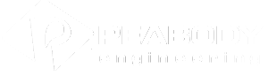 Peabody Engineering White Logo