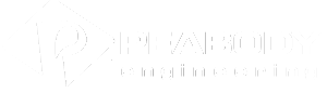 White Peabody Engineering Logo