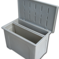 Custom Rotational Molded Dual Compartment Box with Lid