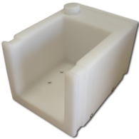 Custom Rotational Molded Pump Tank with Bolt Inserts