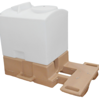 Custom Rotational Molded Portable Containment Tank and Base